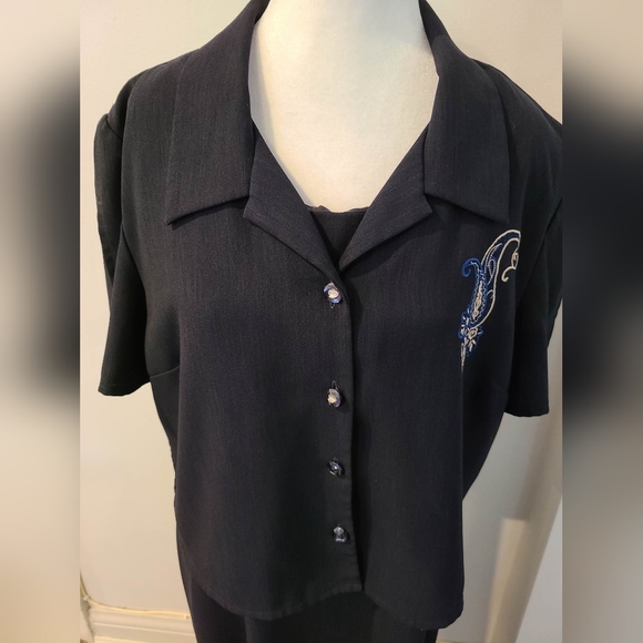 Maxi Sleeveless Dress with scoop neckline with short sleeve jacket - Picture 5 of 8